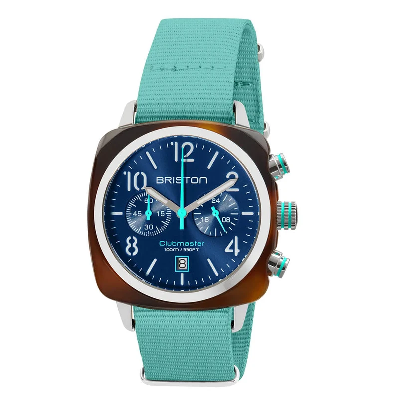 Briston Clubmaster Classic - Chrono - Ambiance estivale - Bleu