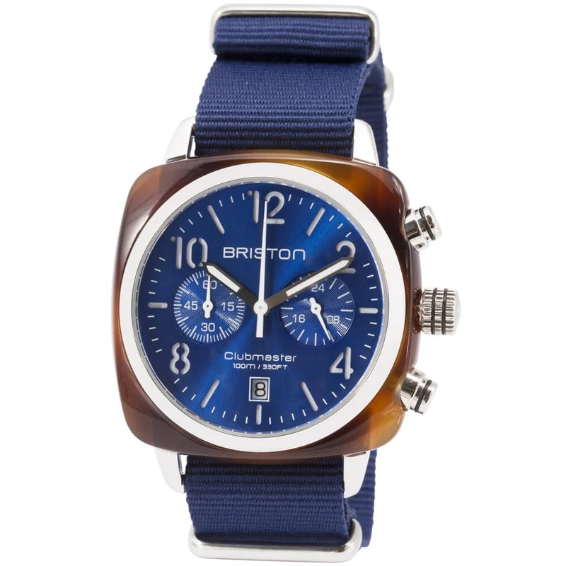 Briston Clubmaster Classic - Chrono - Bleu marine