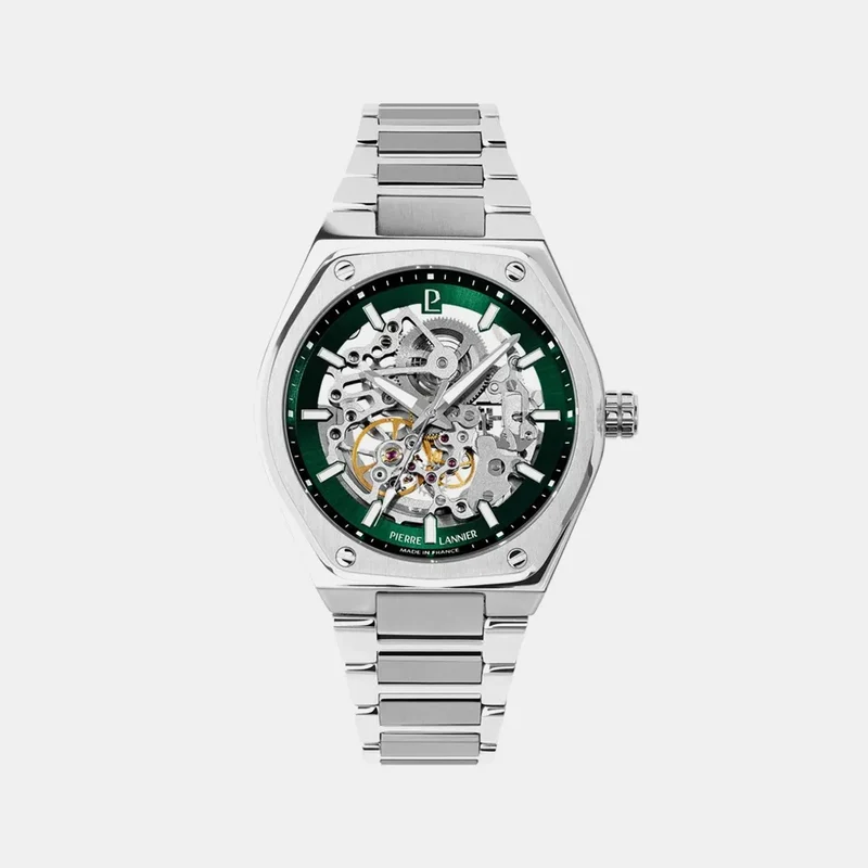 Montre PIERRE LANNIER Homme Copilote Automatique en Acier 308G171