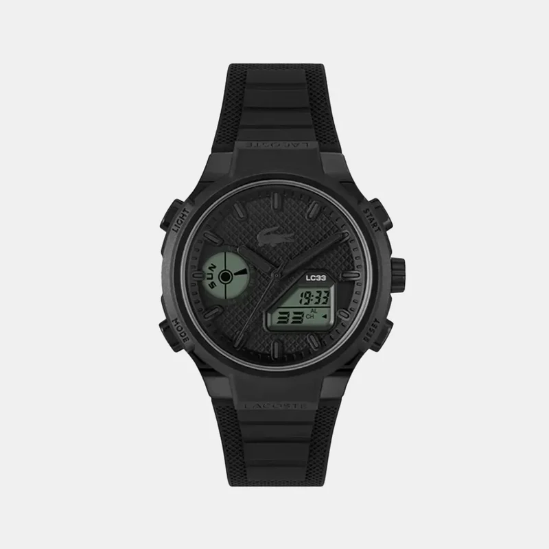 Montre LACOSTE Homme LC33 en Silicone Noir 2011447