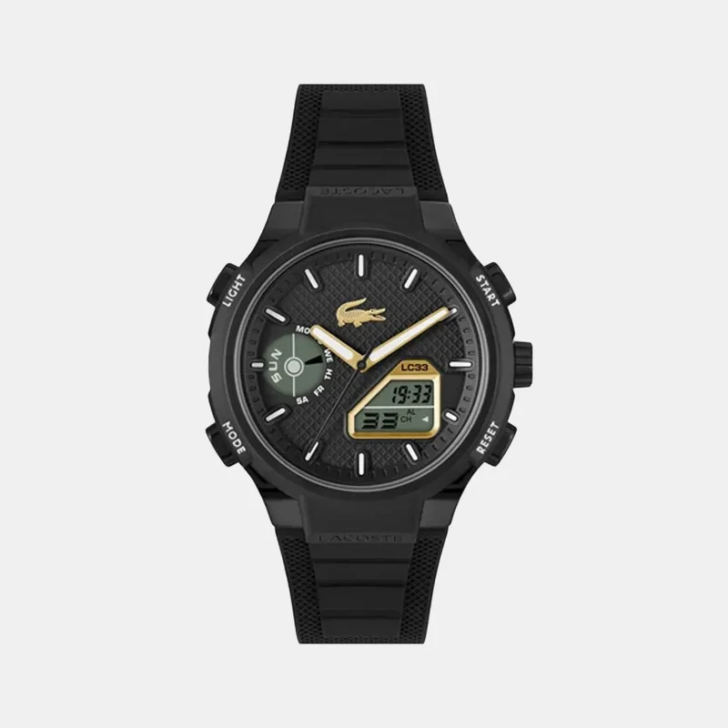 Montre LACOSTE Homme LC33 en Silicone Noir 2011435
