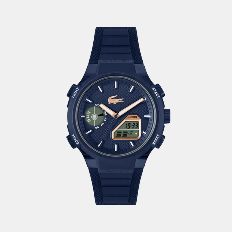Montre LACOSTE Homme LC33 en Silicone Bleu 2011434