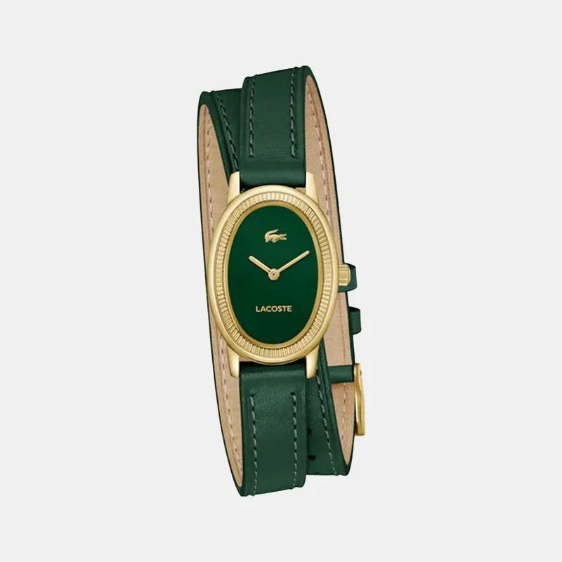 Montre LACOSTE Femme Parisienne en Cuir Vert 2001455