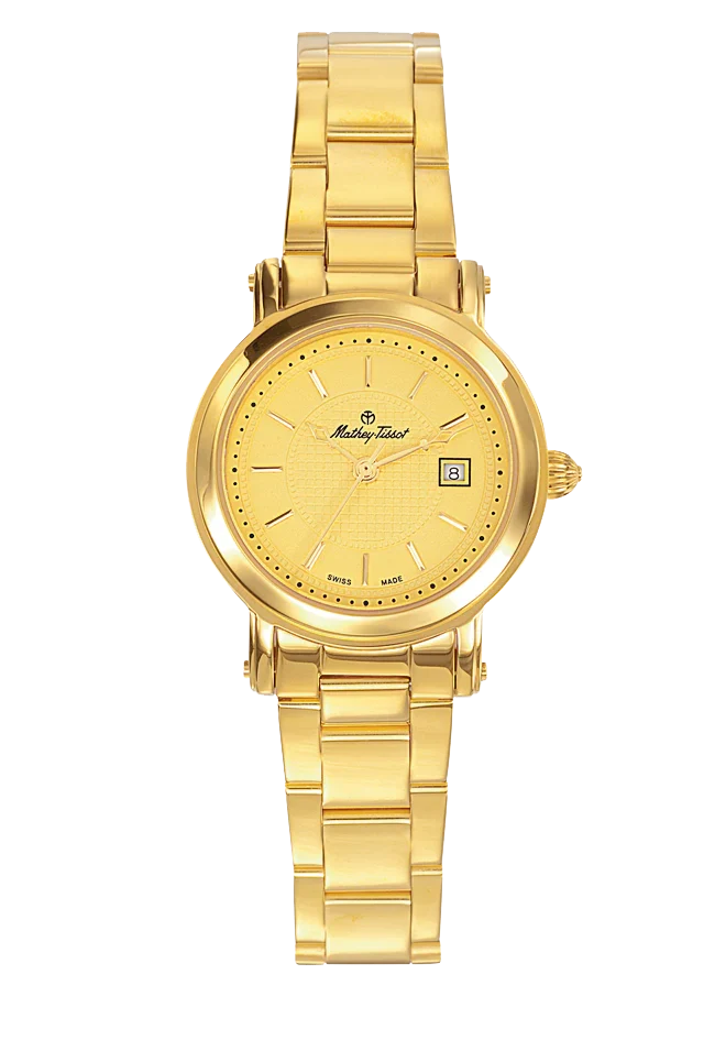 Montre Mathey-Tissot City plaquée or et cadran champagne D31186MPDI