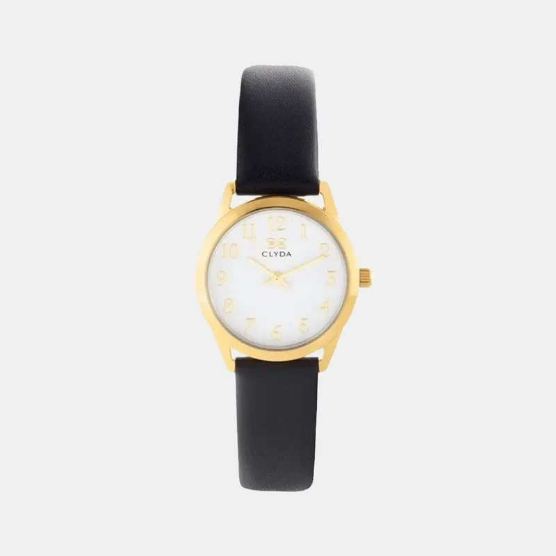 Montre CLYDA Femme Jeannie en Cuir Noir CLA815DWN