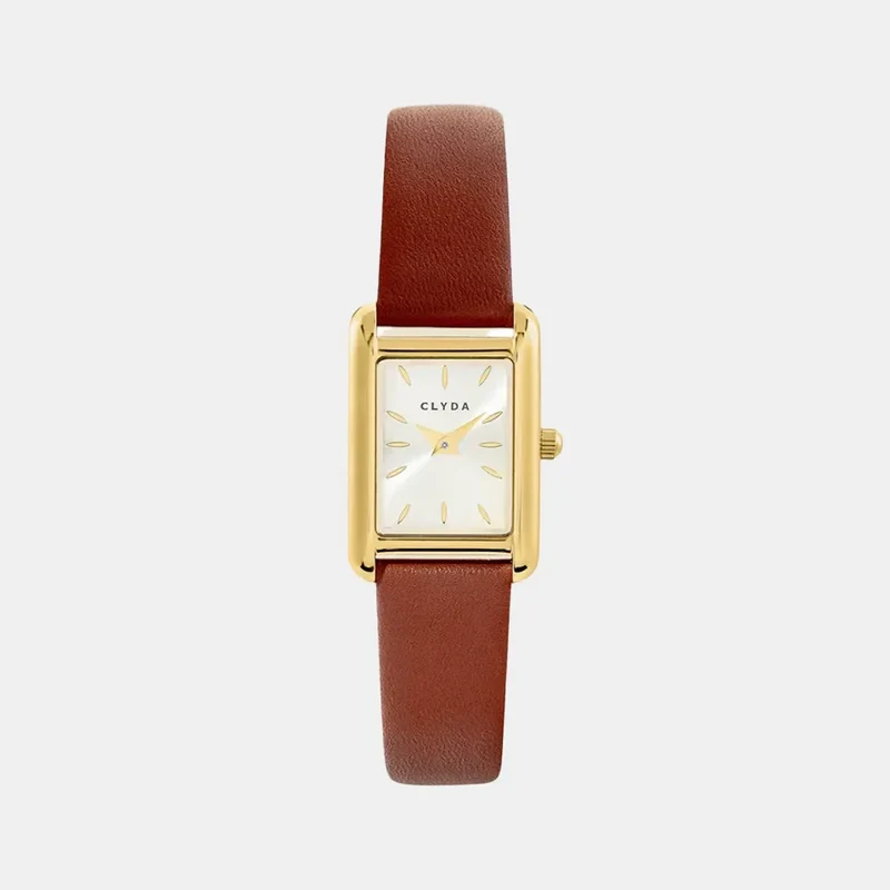 Montre CLYDA Femme Lalie en Cuir Marron CLA833DDM