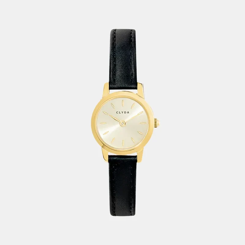 Montre CLYDA Femme Emma en Cuir Noir CLA835DBM