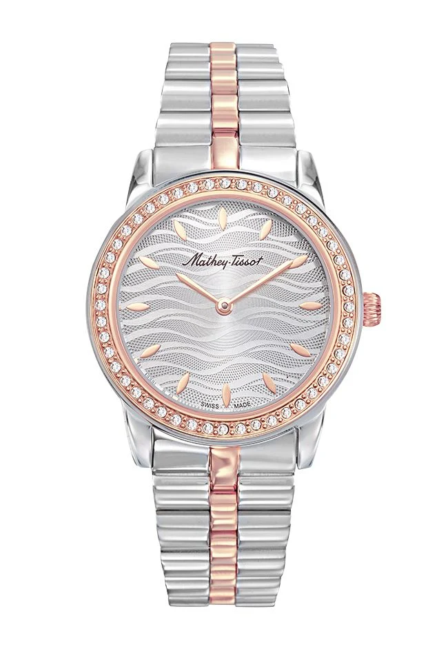 Montre Mathey-Tissot Artemis en acier inoxydable et plaqué or rose D10860BQS