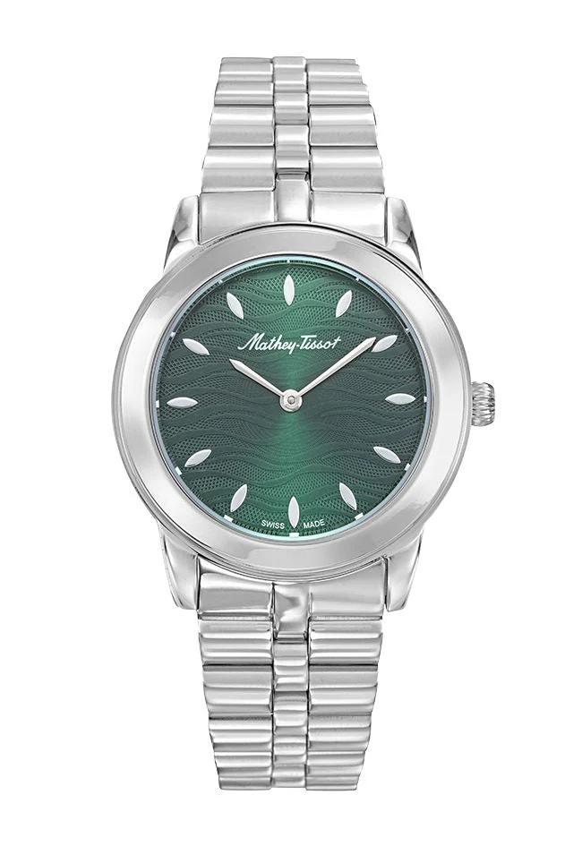 Montre Mathey-Tissot Artemis en acier inoxydable et cadran vert D10860AV