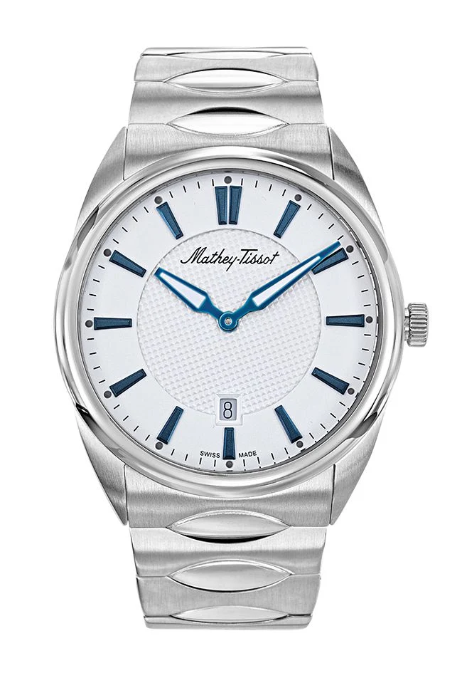 Mathey-Tissot Anaconda en acier inoxydable et cadran blanc H791AI