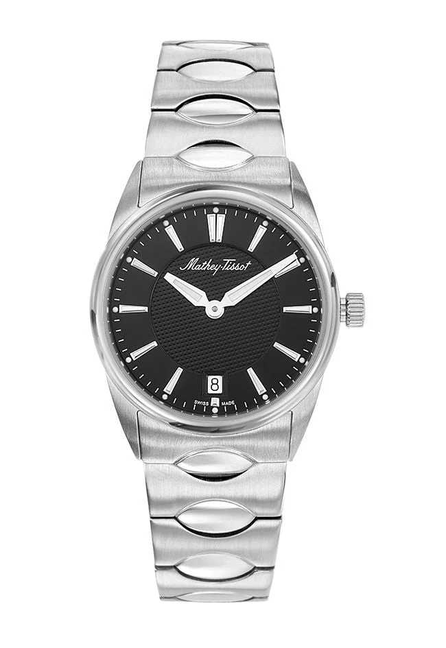 Mathey-Tissot Anaconda en acier inoxydable et cadran noir D791AN