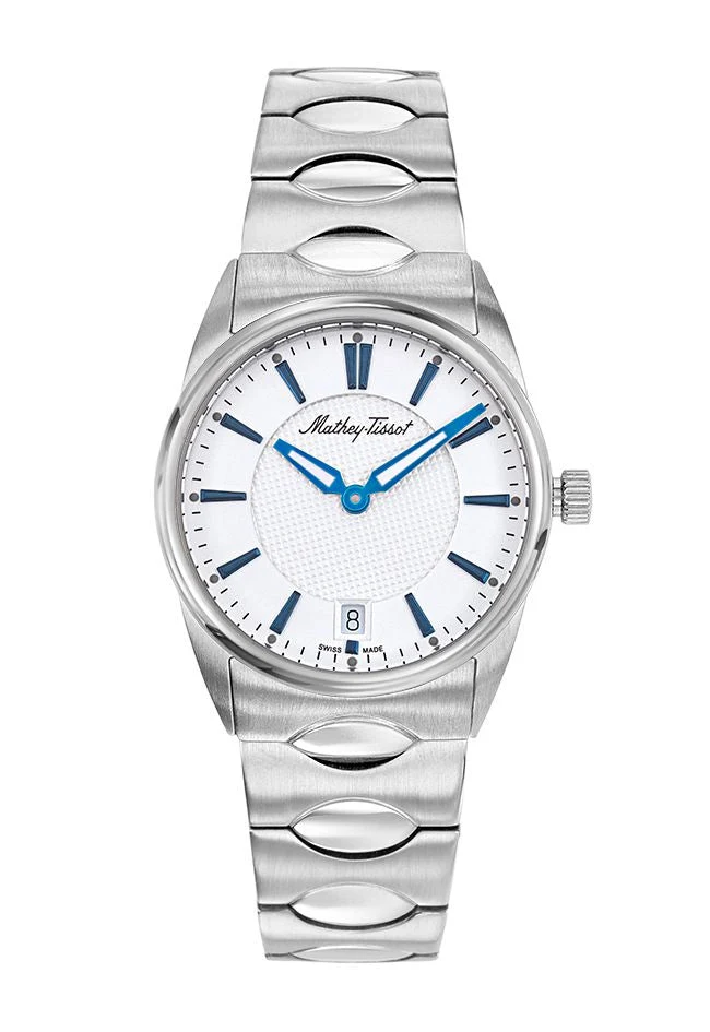 Montre Mathey-Tissot Anaconda en acier inoxydable et cadran blanc D791AI