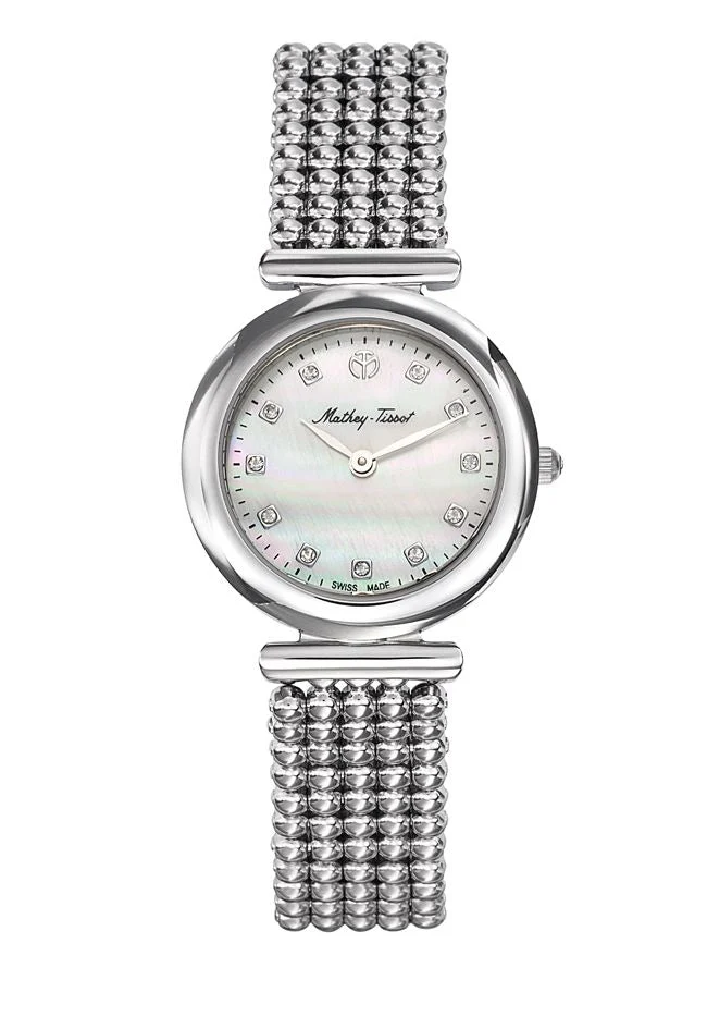 Mathey-Tissot Allure Acier Inoxydable et Nacre Blanche D539AI