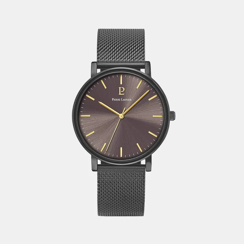 Montre PIERRE LANNIER Homme Essential en Acier Milanais Gris 218F499