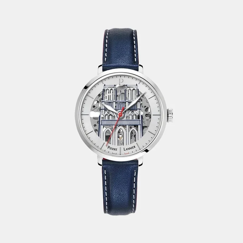 Montre PIERRE LANNIER Femme Cœur Battant Automatique en Cuir 100J626