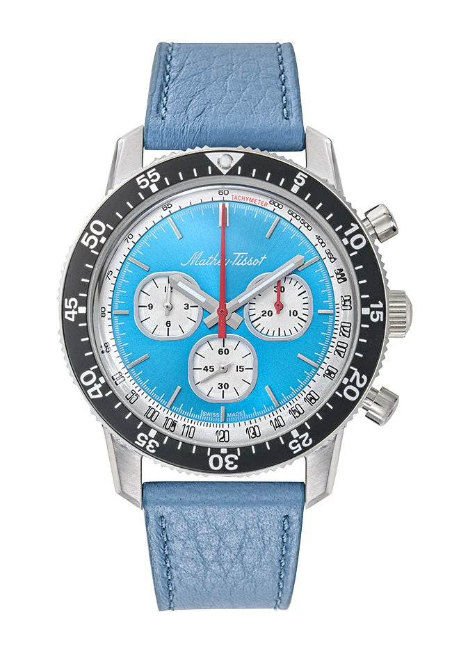 Chronographe Mathey-Tissot Cadran Bleu 1968 TYPE1968SK