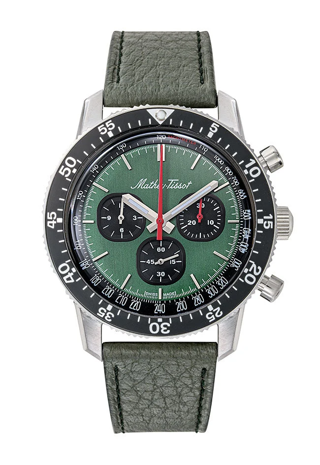 Chronographe Mathey-Tissot Cadran Vert 1968 TYPE1968VE