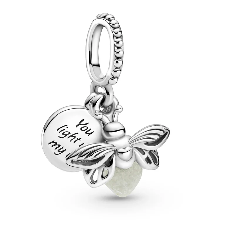 Pandora Moments 925 Sterling Silver Glow-in-the-dark Firefly Charm 799352C01