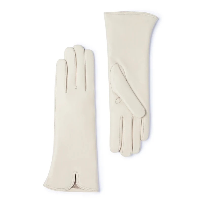 Isabel Bernard Honoré Sylvie gants crème en cuir de chèvre IB67004-372-7