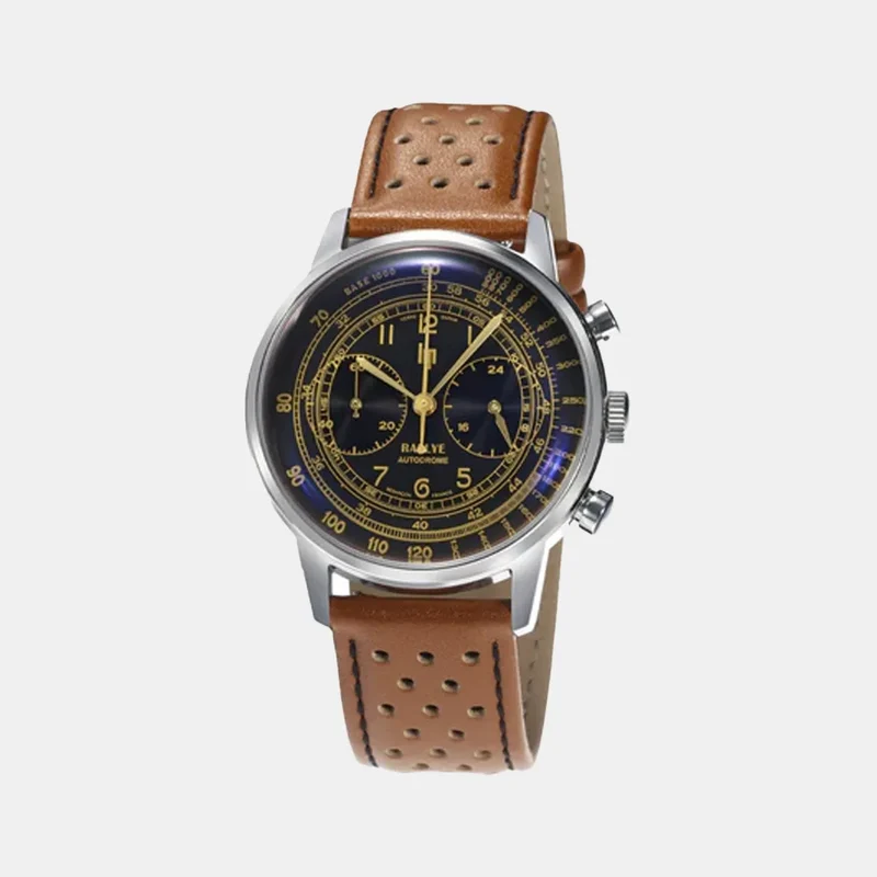 Montre LIP Homme Rallye Hybride en Cuir Marron 671826