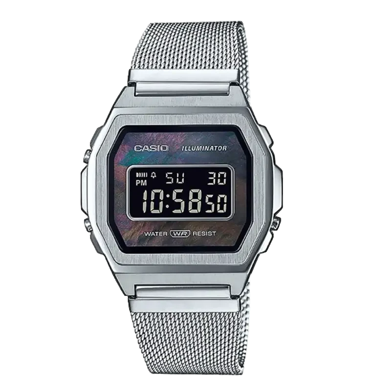 Montre digitale en acier A1000M-1BEF