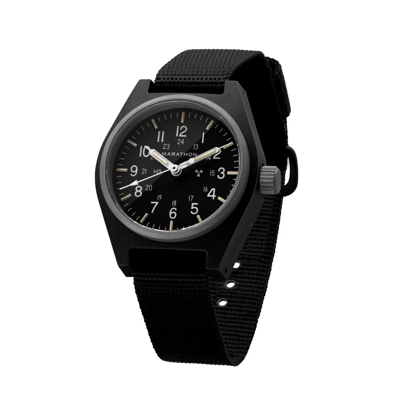 Montre Marathon 34 mm noire à usage général mécanique (GPM)