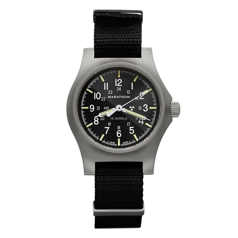 Montre Marathon 36 mm, mécanique d'officier (GPM) sur nylon DEFSTAN