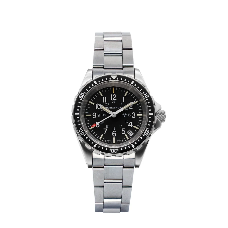 Montre de plongée Marathon 36 mm à quartz (MSAR Quartz) avec bracelet en acier inoxydable
