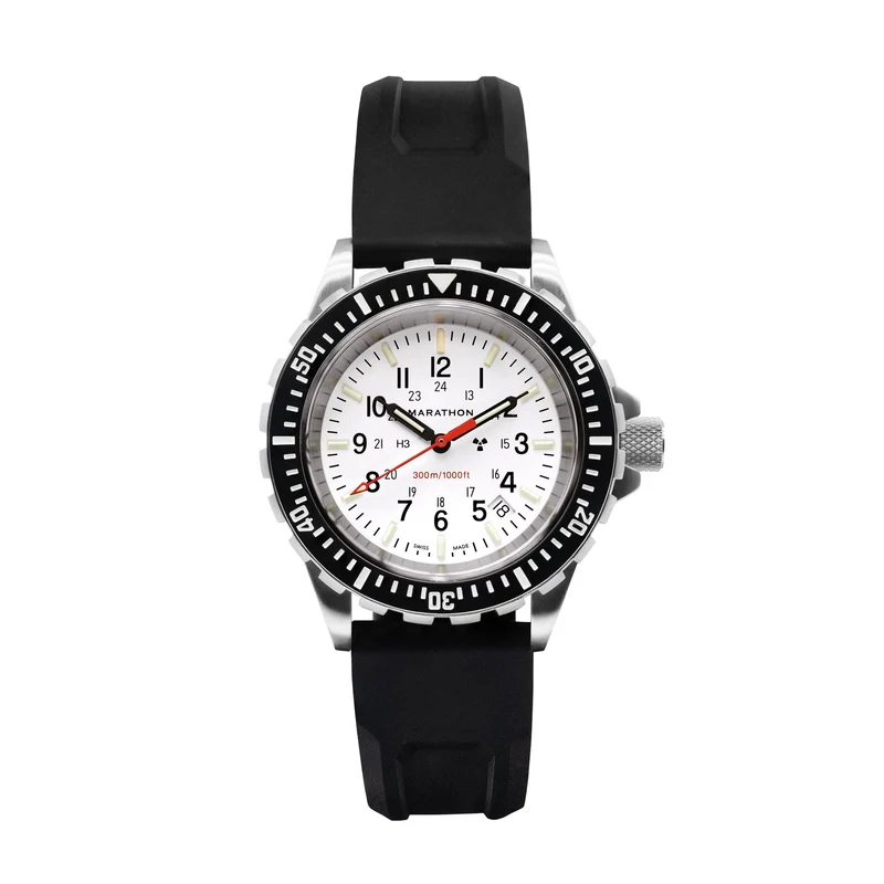 Montre de plongée Marathon 41 mm Édition Arctique, grande montre à quartz (TSAR)