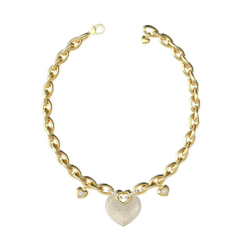 Guess Crazy In Love Collier En Or JUBN05205JWYGT-U