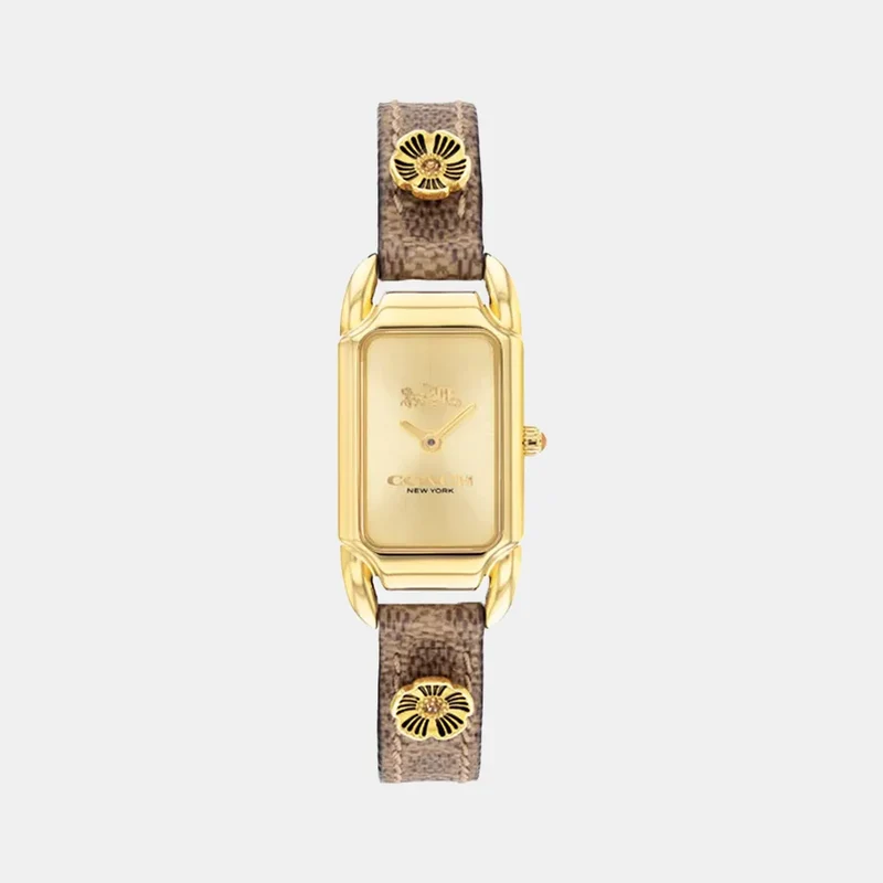Montre COACH Femme Cadie en Cuir Marron 14504192