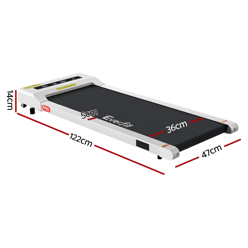 Everfit Treadmill Electric Walking Pad Under Desk Home Gym Fitness 360mm (White)
