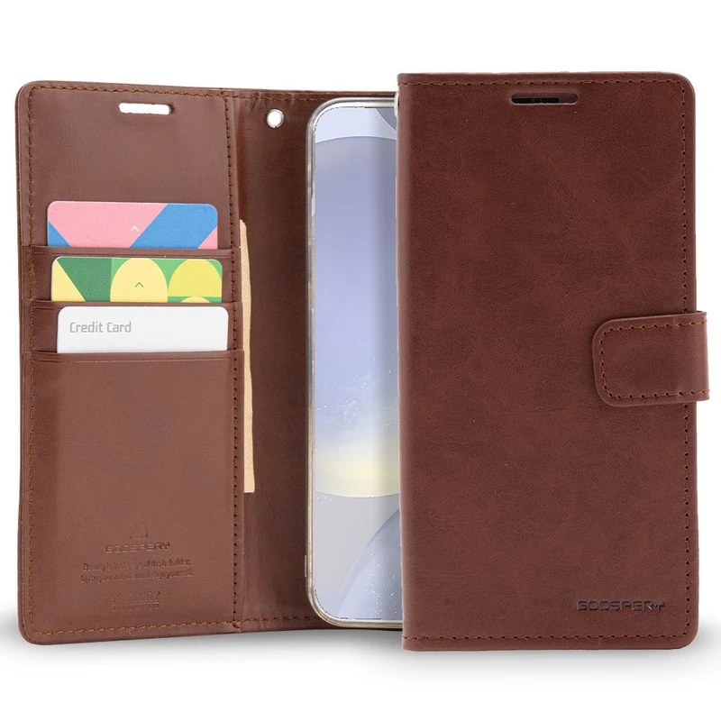 Goospery Bluemoon Diary for Samsung Galaxy S24 Plus - Brown