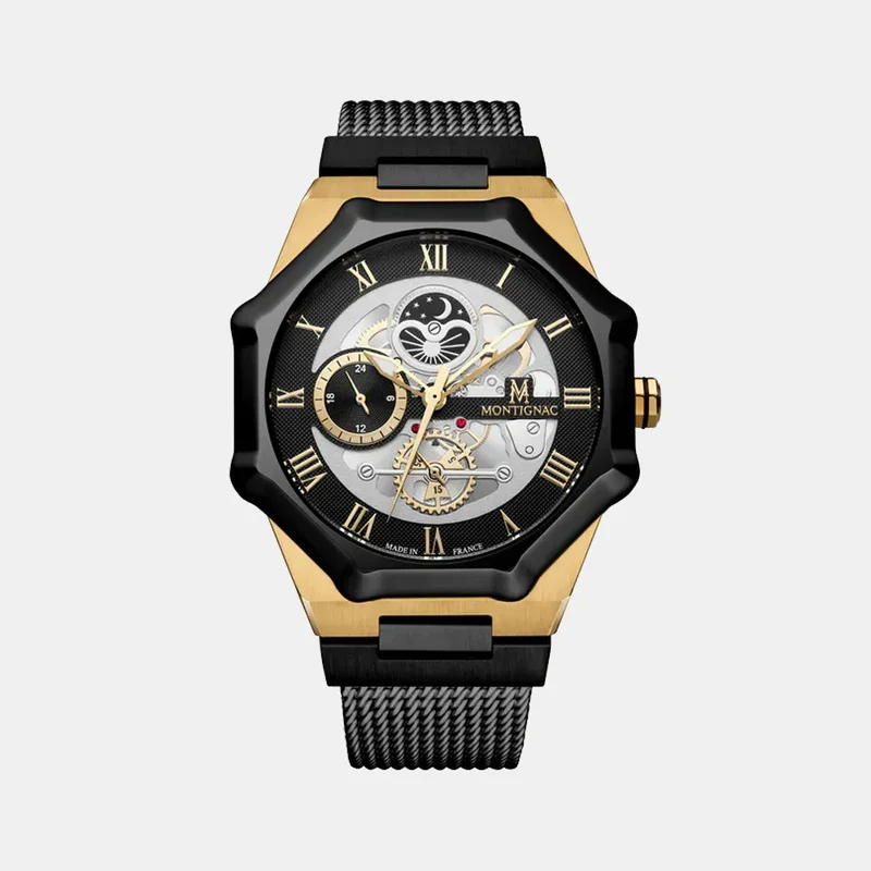 Montre MONTIGNAC Sentinel Homme Multifonction en Acier MOW1210