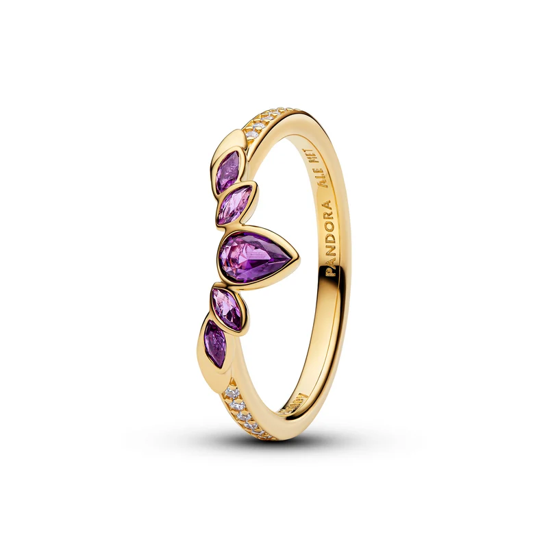 Pandora Disney Gold Plated Frozen Queen Anna Tiara Ring 164135C01-54