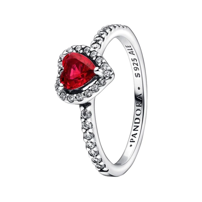 Pandora Timeless 925 Sterling Silver Heart Ring 198421C02-52