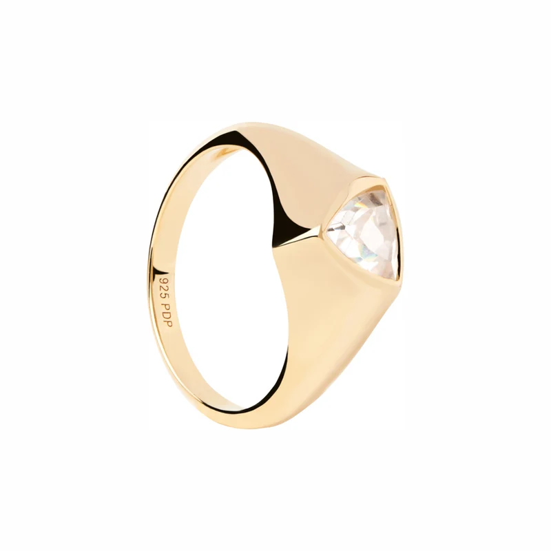 P D Paola The New Essentials Femmes Bague Plaqué or 18 carats AN01-986-10