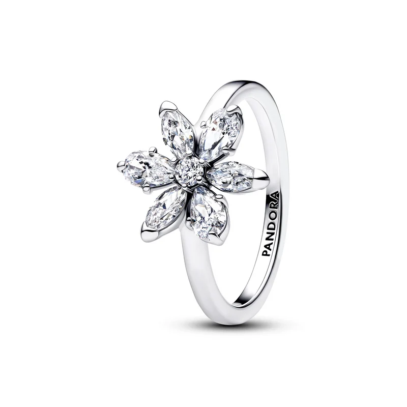 Pandora Timeless Herbarium Bague Cocktail Fleurs Scintillantes 193000C02