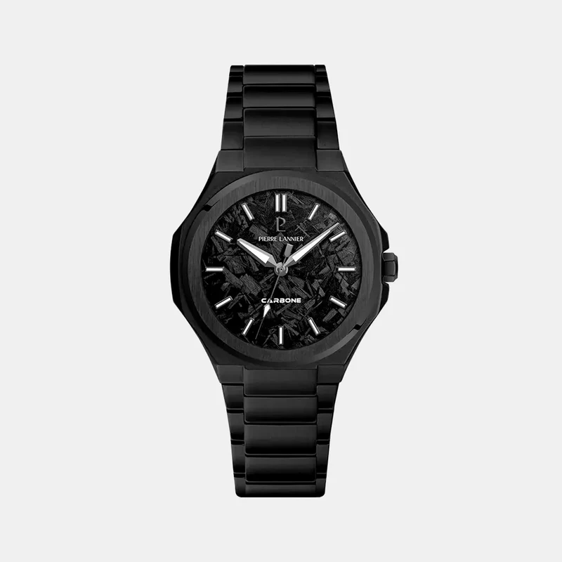 Montre PIERRE LANNIER Homme GRAPHITE en Acier Noir 202K489
