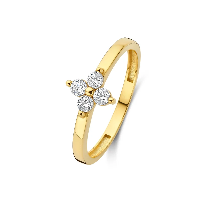 Isabel Bernard Le Marais Audrey Bague en Or 14 Carats avec Pierre de Zirconium IB330114-48