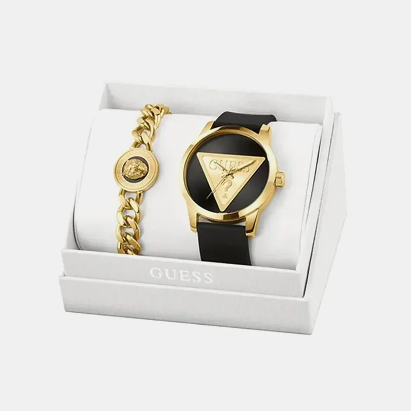 Montre GUESS Homme Badge en Silicone Noir GW0781G4