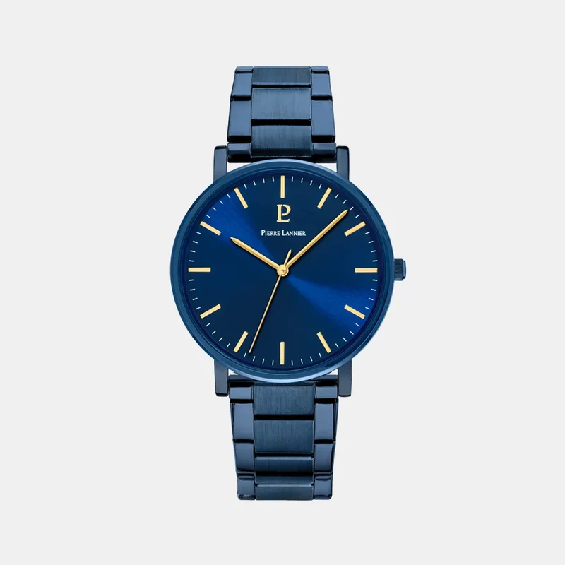 Montre PIERRE LANNIER Homme Essential en Acier Bleu 252G469