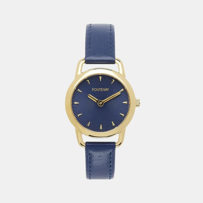 Montre FONTENAY Femme Rosanna en Cuir Bleu FPA00703