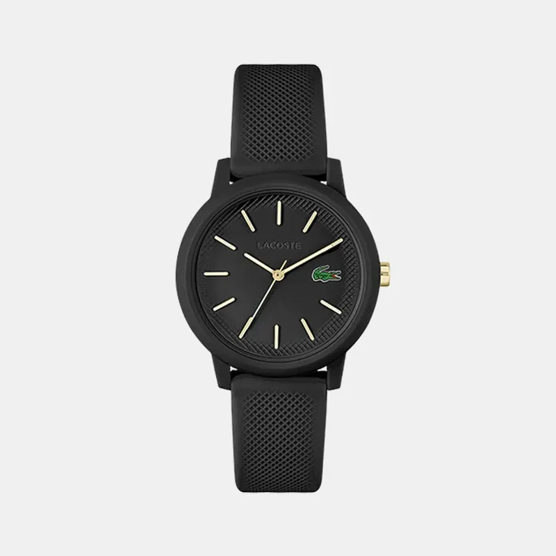 Montre LACOSTE Femme 12.12 en Silicone Noir 2001212