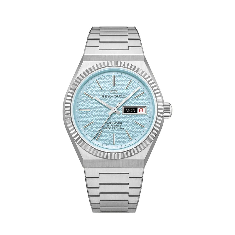 Motif Nuage Ancien Jour-Date Réédition Habillée 38mm