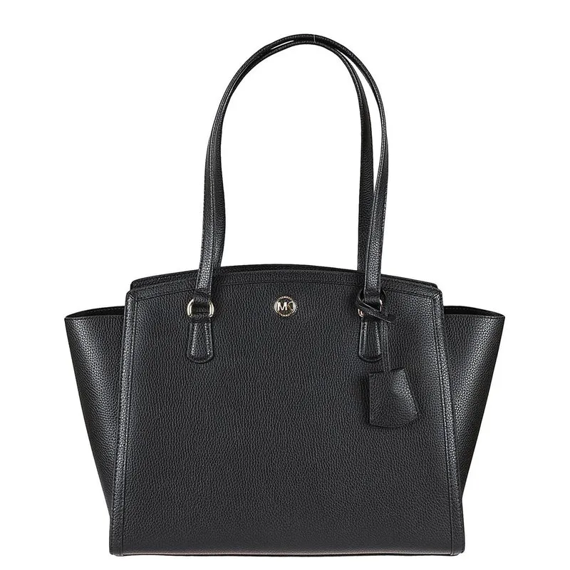 Michael Kors Chantal Shopper en Cuir Noir 30F2G7CT3T-0