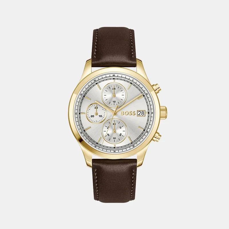 Montre BOSS Homme Stratus en Cuir Marron 1514327