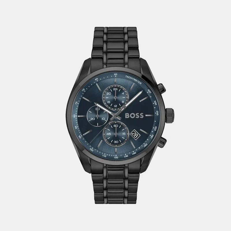 Montre BOSS Homme Grand Prix 44 en Acier Noir 1514314