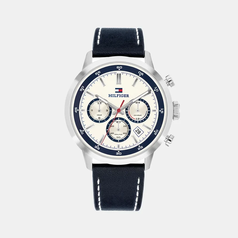 Montre TOMMY HILFIGER Homme KENT en Cuir Bleu 1710751