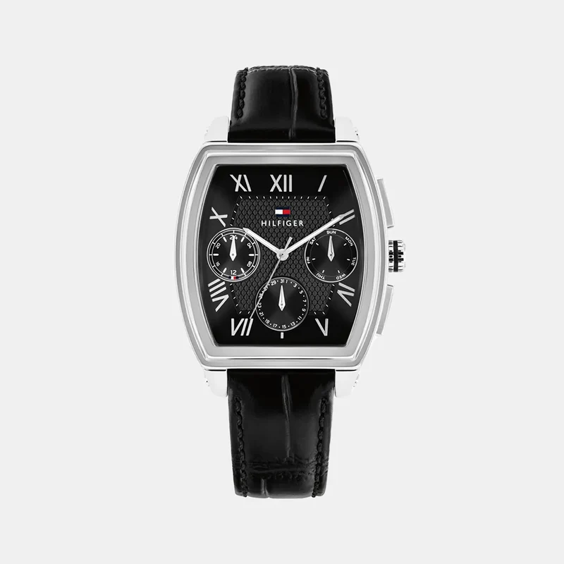 Montre TOMMY HILFIGER Homme OXFORD en Cuir Noir 1710761